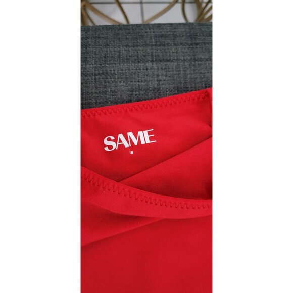 SAME LOS ANGELES One Piece Swimsuit Womens Color Red Sz Small Flower Be - Picture 5 of 11